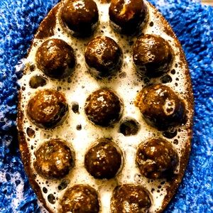 African black soap luffa massage bar